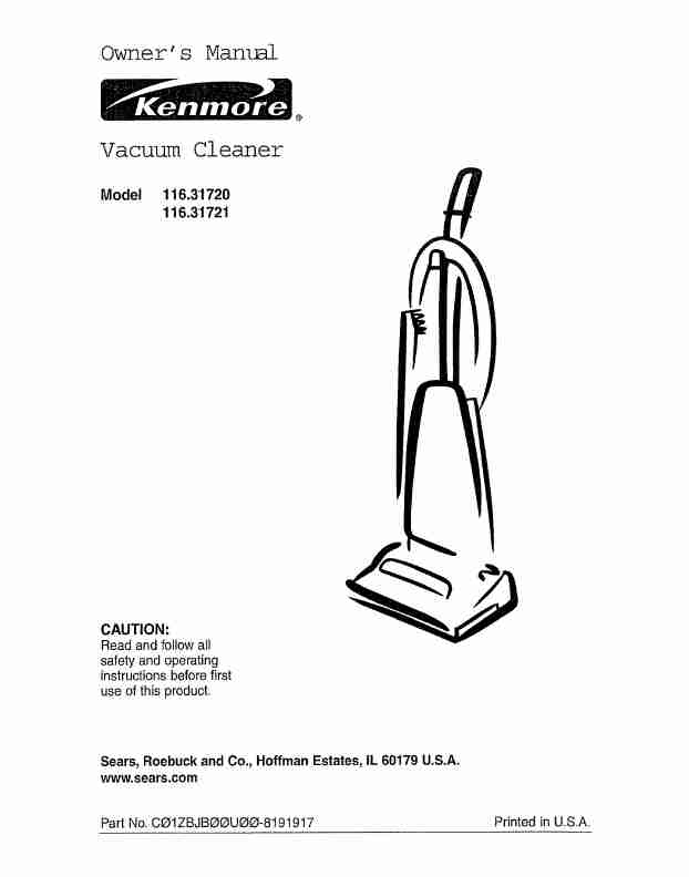 Kenmore Vacuum Cleaner 116_3172-page_pdf